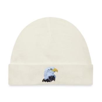 Adlerkopf Polygon Vogel - Baby Premium Organic Mütze - Naturweiß - Vorne