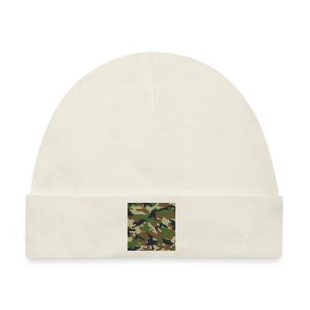 Muster Camouflage Flecktarn - Baby Premium Organic Mütze - Naturweiß - Vorne