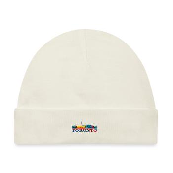 Skyline Toronto Impression Japan Souvenirgeschenk - Baby Premium Organic Mütze - Naturweiß - Vorne