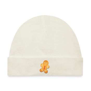 Lebkuchen Weihnachten - Baby Premium Organic Mütze - Naturweiß - Vorne