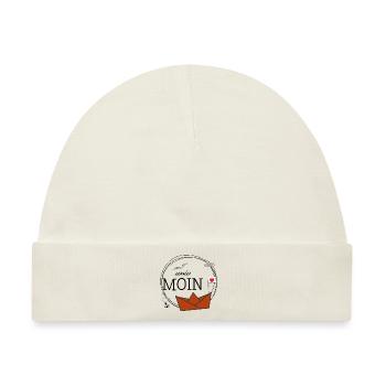 Moin Moin - Baby Premium Organic Mütze - Naturweiß - Vorne