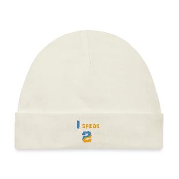 I Speak Python - For all Coder in Python - Baby Premium Organic Mütze - Naturweiß - Vorne