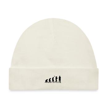 Evolution Sheriff Polizist Polizist - Baby Premium Organic Mütze - Naturweiß - Vorne