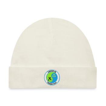 Cache in Trash out - Baby Premium Organic Mütze - Naturweiß - Vorne