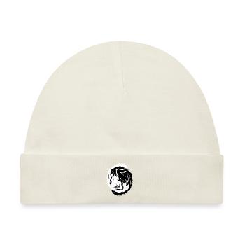 Hugin und Munin Yin und Yang - Baby Premium Organic Mütze - Naturweiß - Vorne