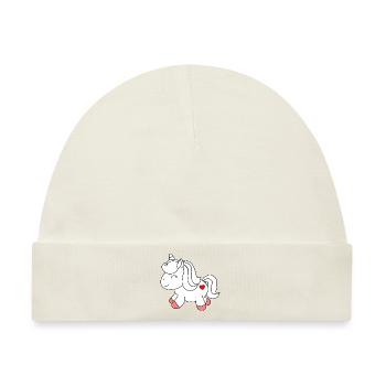 pony - Baby Premium Organic Mütze - Naturweiß - Vorne