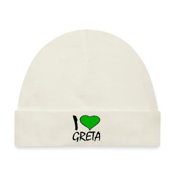 I love greta - Baby Premium Organic Mütze - Naturweiß - Vorne