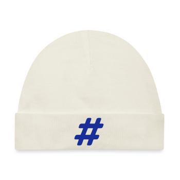 Hashtag - Baby Premium Organic Mütze - Naturweiß - Vorne