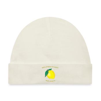 When Life Gives You Lemons Make Lemonade - Baby Premium Organic Mütze - Naturweiß - Vorne