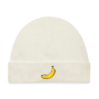Reife Banane - Baby Premium Organic Mütze - Naturweiß - Vorne