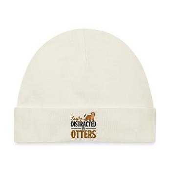 Otter Fischotter - Baby Premium Organic Mütze - Naturweiß - Vorne