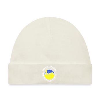 Ukraine Wappen Herkunft - Baby Premium Organic Mütze - Naturweiß - Vorne