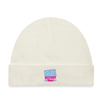 Uv Musik Neon Retro - Baby Premium Organic Mütze - Naturweiß - Vorne