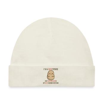 I'm a cute Potato - Baby Premium Organic Mütze - Naturweiß - Vorne