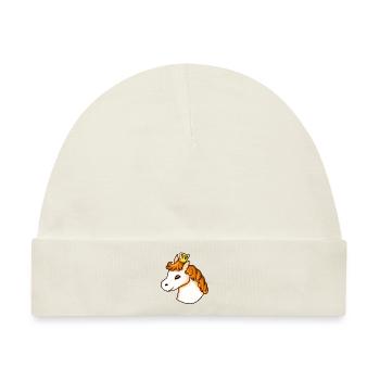 Pony Apricot - Baby Premium Organic Mütze - Naturweiß - Vorne