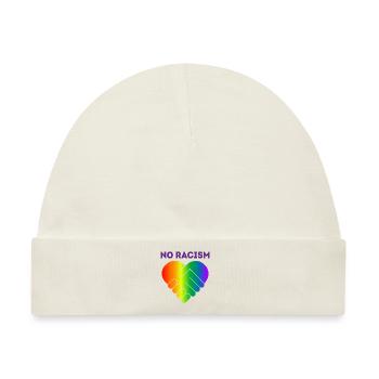 No racism Geschenk Toleranz Menschenrechte - Baby Premium Organic Mütze - Naturweiß - Vorne