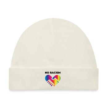 No racism Geschenk Toleranz Menschenrechte - Baby Premium Organic Mütze - Naturweiß - Vorne
