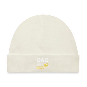 Bagger Schwergeräte-Betreiber Papa Vatertag - Baby Premium Organic Mütze - Naturweiß - Vorne