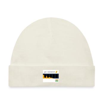 Jet Airways Mumbai - Baby Premium Organic Mütze - Naturweiß - Vorne