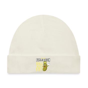 Ich liebe Essiggurken und Essiggurken-Liebhaber Ar - Baby Premium Organic Mütze - Naturweiß - Vorne
