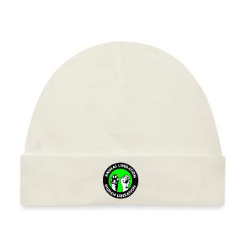 Animal Liberation Human Liberation Green - Baby Premium Organic Mütze - Naturweiß - Vorne