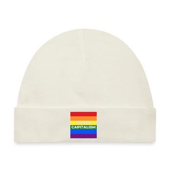 Smash Capitalism LGBT - Baby Premium Organic Mütze - Naturweiß - Vorne