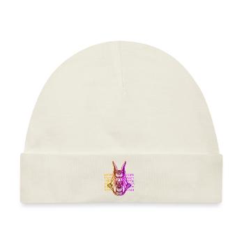Anubis Gott Ägypten - Baby Premium Organic Mütze - Naturweiß - Vorne