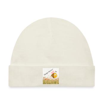 Fleißiges Bienchen - Baby Premium Organic Mütze - Naturweiß - Vorne