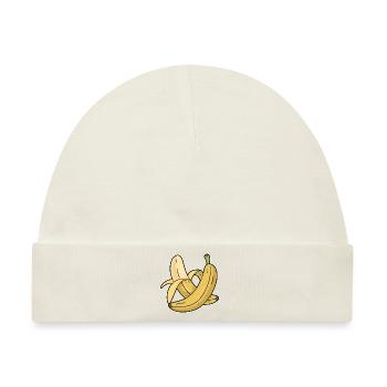 Banane - Baby Premium Organic Mütze - Naturweiß - Vorne