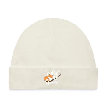 Out Of Spoons - Tier - Baby Premium Organic Mütze - Naturweiß - Vorne