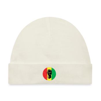 Afrika African Black Power Lustige Geschenkidee - Baby Premium Organic Mütze - Naturweiß - Vorne