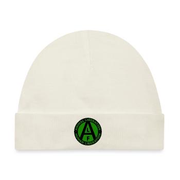 ALF Human Liberation Animal Liberation Black Green - Baby Premium Organic Mütze - Naturweiß - Vorne