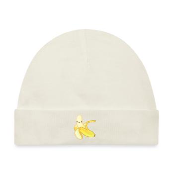 Banane - Baby Premium Organic Mütze - Naturweiß - Vorne