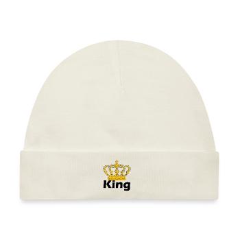 King - Baby Premium Organic Mütze - Naturweiß - Vorne