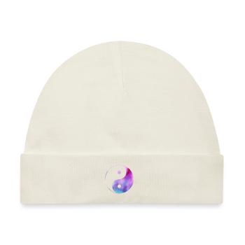 Yin Yang - Baby Premium Organic Mütze - Naturweiß - Vorne