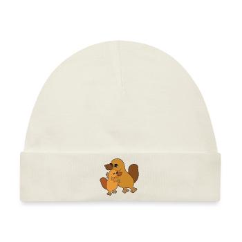 Schnabeltier Familie Umarmen - Baby Premium Organic Mütze - Naturweiß - Vorne