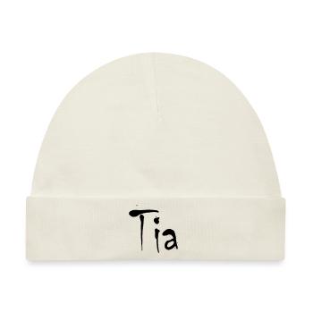 tia - Baby Premium Organic Mütze - Naturweiß - Vorne