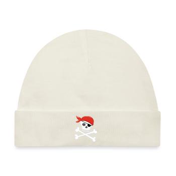 PIRATE - Baby Premium Organic Mütze - Naturweiß - Vorne