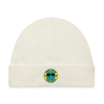 Make Earth cool again - Baby Premium Organic Mütze - Naturweiß - Vorne