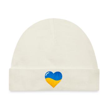The Flag Of Ukraine, Ukrainian flag - Baby Premium Organic Mütze - Naturweiß - Vorne