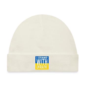 Ukraine - Baby Premium Organic Mütze - Naturweiß - Vorne