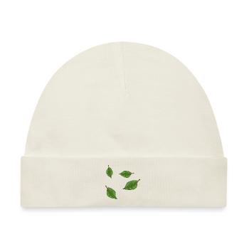 grüne blätter symbol muster - Baby Premium Organic Mütze - Naturweiß - Vorne