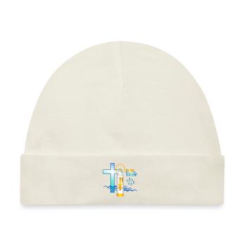 Taufe - Baby Premium Organic Mütze - Naturweiß - Vorne