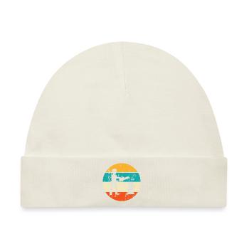Holzfäller Baumfäller Motorsäge Kettensäge - Baby Premium Organic Mütze - Naturweiß - Vorne