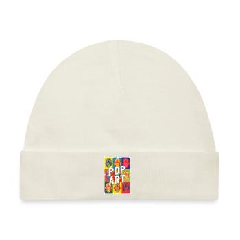 Pop Art - Baby Premium Organic Mütze - Naturweiß - Vorne