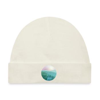 Nebelige Berglandschaft - Baby Premium Organic Mütze - Naturweiß - Vorne