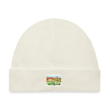 Jaipur Indien Aquarell Skizze Gezeichnetes Gemälde - Baby Premium Organic Mütze - Naturweiß - Vorne