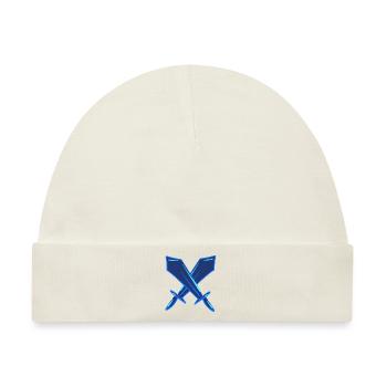 blaue schwerter schwert kampf symbol - Baby Premium Organic Mütze - Naturweiß - Vorne