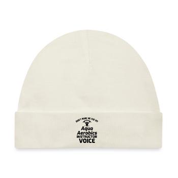 Wassergymnastik Aquatische Fitness Aqua Exercise - Baby Premium Organic Mütze - Naturweiß - Vorne