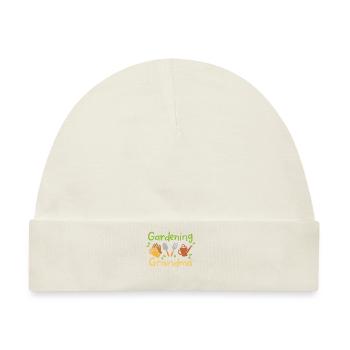 Grandma Gardening - Baby Premium Organic Mütze - Naturweiß - Vorne